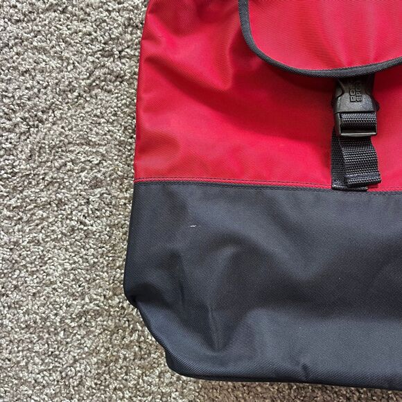 VTG 90s Polo Sport Ralph Lauren Spell Out Backpack Bucket Bag Red Navy Blue Logo - Picture 4 of 9